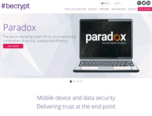 Tablet Screenshot of becrypt.com